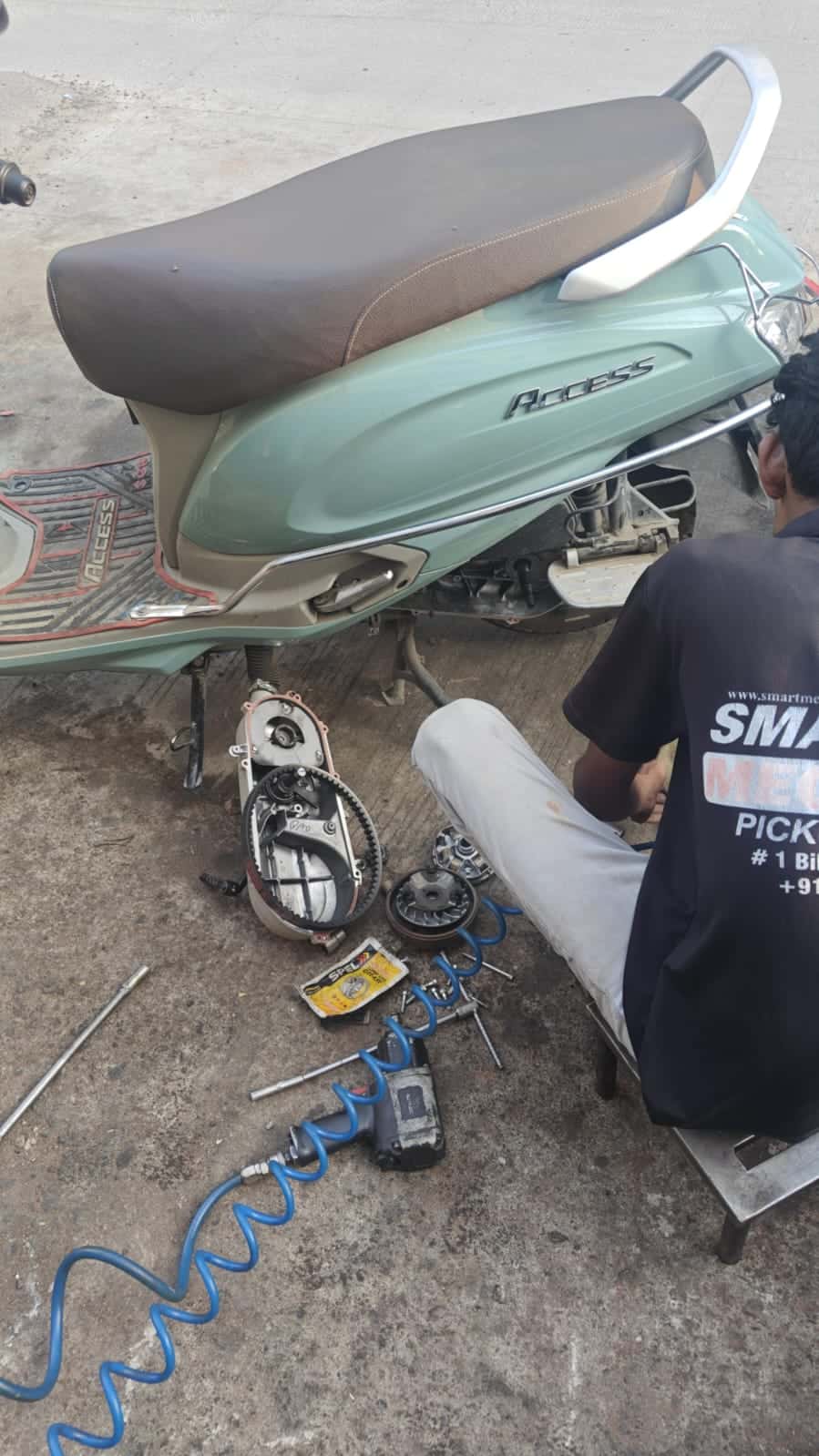 Honda Activa service by our mechanic